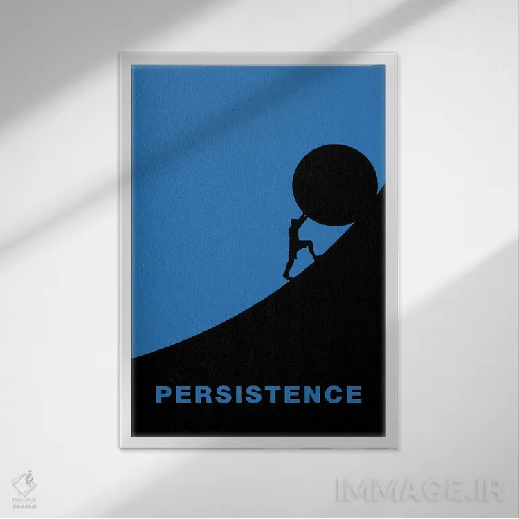 تابلو پایداری اثر آدریان بالدُوینو - نمای قابدار سفید