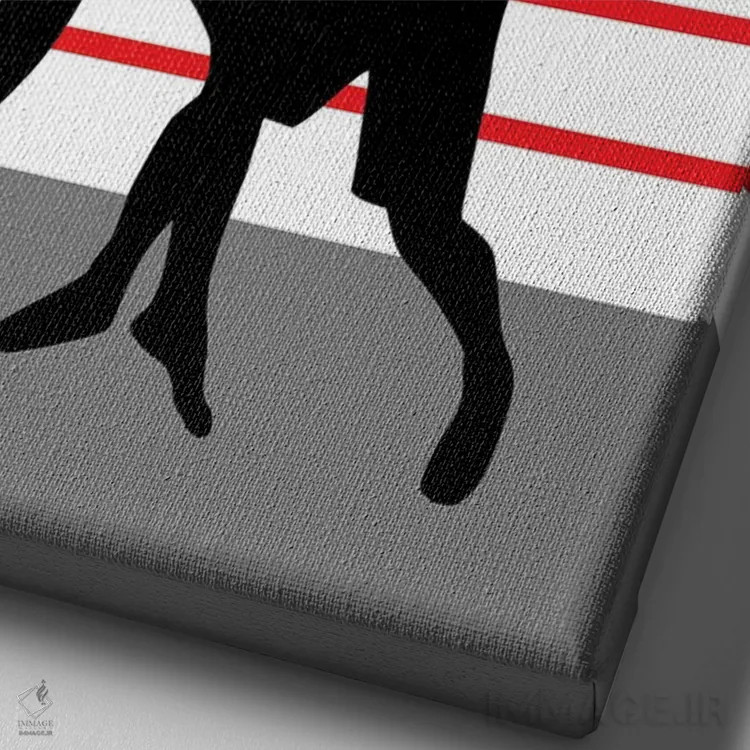 تابلو در مبارزه بمان اثر آدریان بالدُوینو - نمای نزدیک بافت بوم