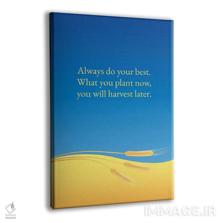 تابلو همیشه بهترین خودت را انجام بده اثر آدریان بالدُوینو - نمای پرسپکتیو محصول