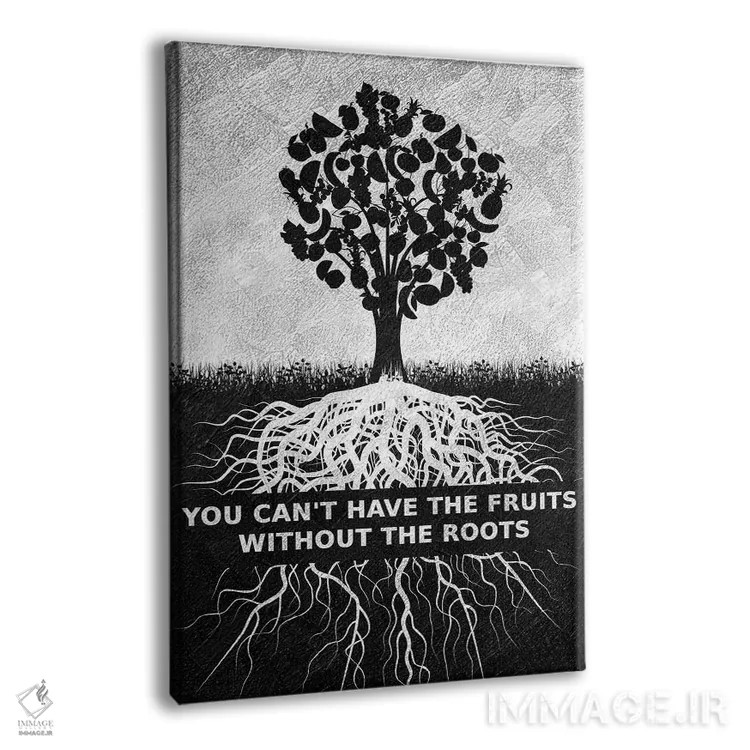 تابلو میوهها و ریشهها اثر آدریان بالدُوینو - نمای پرسپکتیو محصول