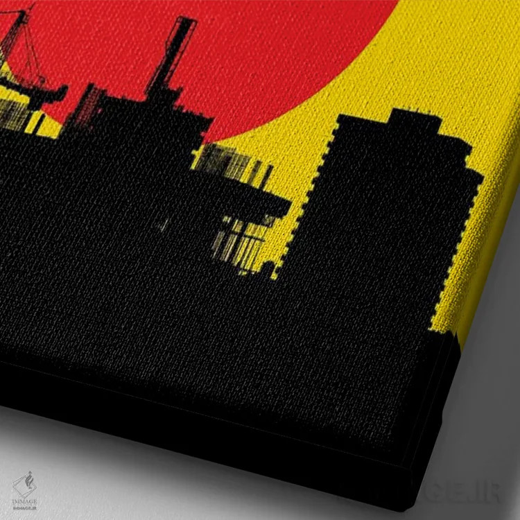 تابلو پیشرفت تدریجی اثر آدریان بالدُوینو - نمای نزدیک بافت بوم