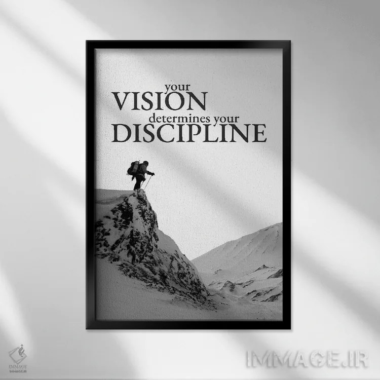 تابلو چشمانداز نظم را تعیین میکند اثر آدریان بالدُوینو - نمای قابدار مشکی