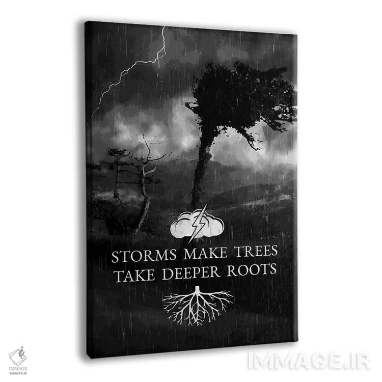 تابلو طوفانها و درختان اثر آدریان بالدُوینو - نمای پرسپکتیو محصول