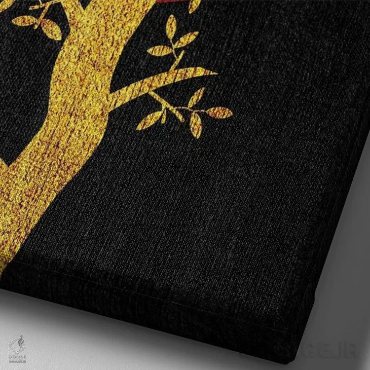 تابلو نگاهش بر گنجشک است اثر آدریان بالدُوینو - نمای نزدیک بافت بوم