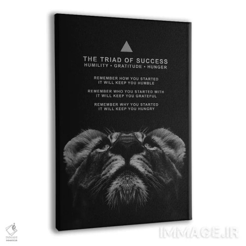 تابلو سهگانهٔ موفقیت اثر آدریان بالدُوینو - نمای پرسپکتیو محصول