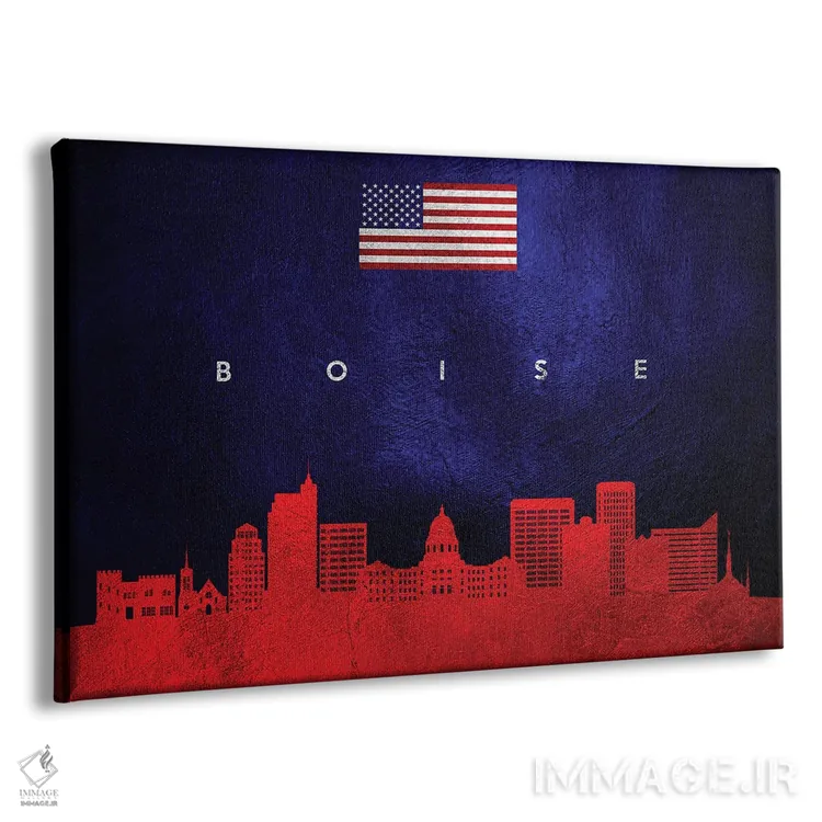 تابلو خط افق بویسی، آیداهو اثر آدریان بالدُوینو - نمای پرسپکتیو محصول