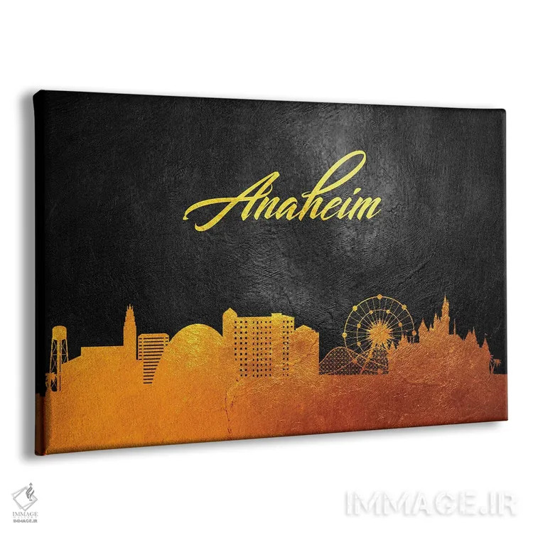 تابلو خط افق طلایی آناهیم، کالیفرنیا اثر آدریان بالدُوینو - نمای پرسپکتیو محصول