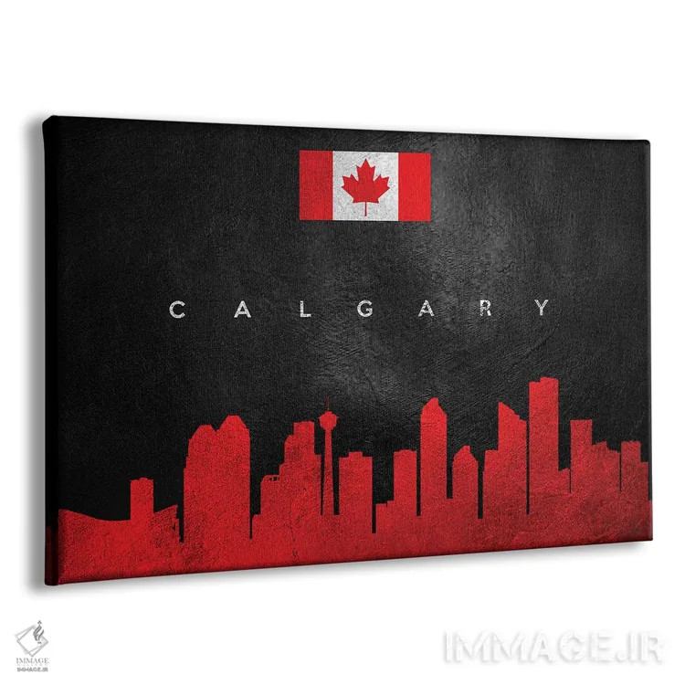 تابلو خط افق کلگری، کانادا اثر آدریان بالدُوینو - نمای پرسپکتیو محصول