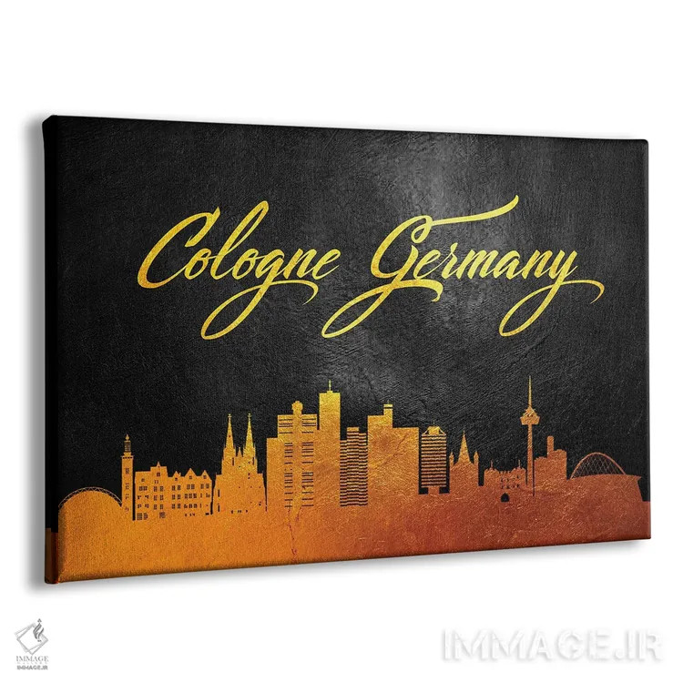 تابلو خط افق طلایی کلن، آلمان اثر آدریان بالدُوینو - نمای پرسپکتیو محصول