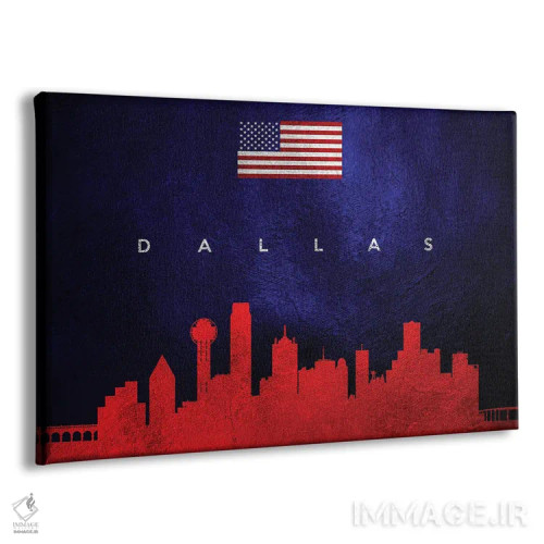 تابلو خط افق دالاس، تگزاس اثر آدریان بالدُوینو - نمای پرسپکتیو محصول