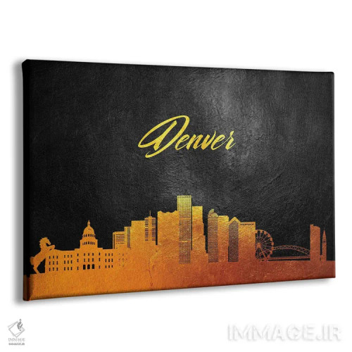 تابلو خط افق طلایی دنور، کلرادو اثر آدریان بالدُوینو - نمای پرسپکتیو محصول