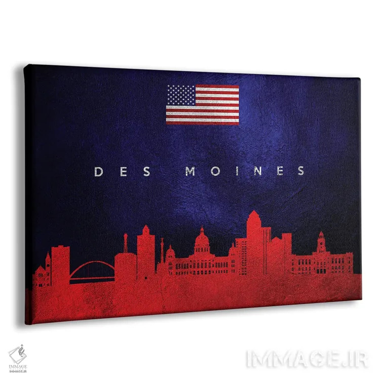 تابلو خط افق دموین، آیووا اثر آدریان بالدُوینو - نمای پرسپکتیو محصول