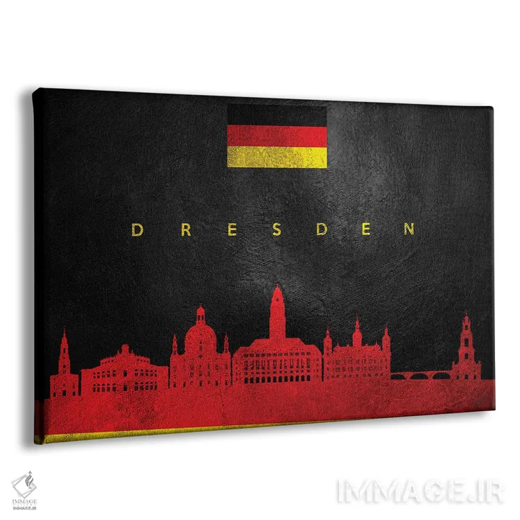 تابلو خط افق درسدن آلمان اثر آدریان بالدُوینو - نمای پرسپکتیو محصول