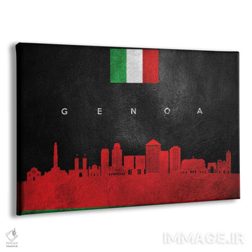 تابلو خط افق جنوا ایتالیا اثر آدریان بالدُوینو - نمای پرسپکتیو محصول