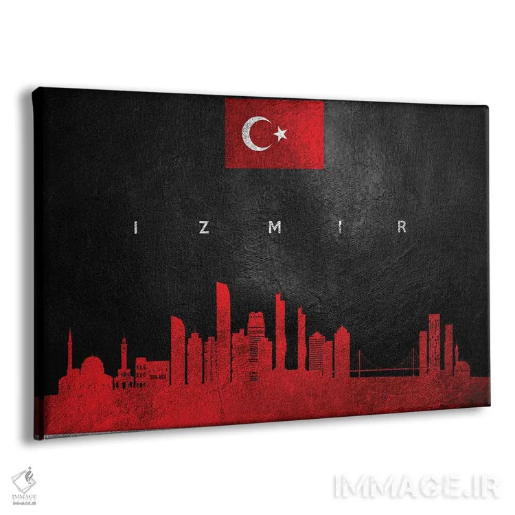 تابلو خط افق شهر ازمیر، ترکیه اثر آدریان بالدُوینو - نمای پرسپکتیو محصول