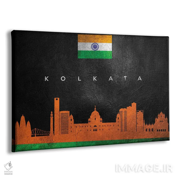 تابلو خط افق شهر کلکته، هند اثر آدریان بالدُوینو - نمای پرسپکتیو محصول