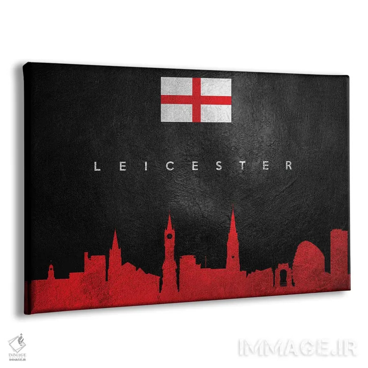 تابلو خط افق شهر لستر، انگلستان اثر آدریان بالدُوینو - نمای پرسپکتیو محصول