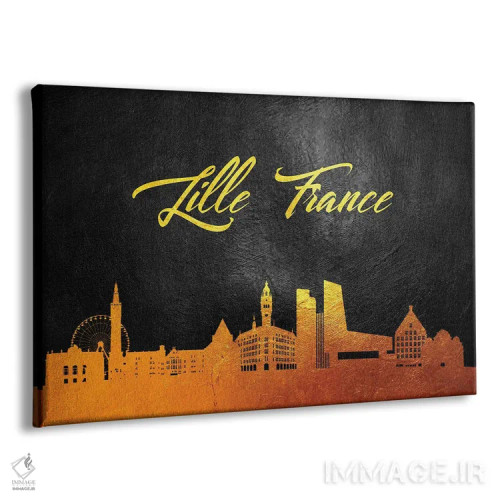 تابلو خط افق طلایی لیل، فرانسه اثر آدریان بالدُوینو - نمای پرسپکتیو محصول