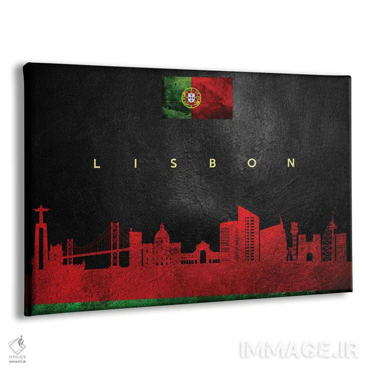 تابلو خط افق شهر لیسبون، پرتغال اثر آدریان بالدُوینو - نمای پرسپکتیو محصول
