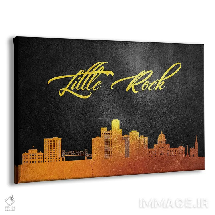 تابلو خط افق طلایی لیتل راک، آرکانزاس اثر آدریان بالدُوینو - نمای پرسپکتیو محصول