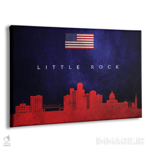 تابلو خط افق شهر لیتل راک، آرکانزاس اثر آدریان بالدُوینو - نمای پرسپکتیو محصول