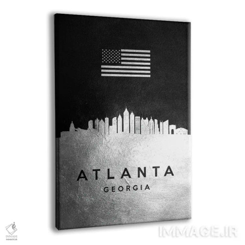 تابلو خط افق نقرهای آتلانتا جورجیا اثر آدریان بالدُوینو - نمای پرسپکتیو محصول