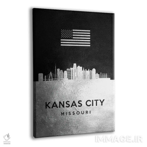 تابلو خط افق نقرهای کانزاس سیتی میزوری اثر آدریان بالدُوینو - نمای پرسپکتیو محصول