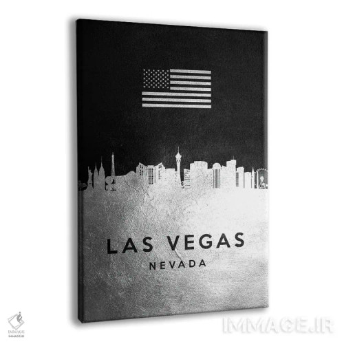 تابلو خط افق نقرهای لاسوگاس نوادا اثر آدریان بالدُوینو - نمای پرسپکتیو محصول