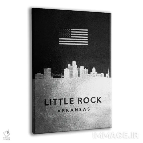 تابلو خط افق نقرهای لیتل راک آرکانزاس اثر آدریان بالدُوینو - نمای پرسپکتیو محصول