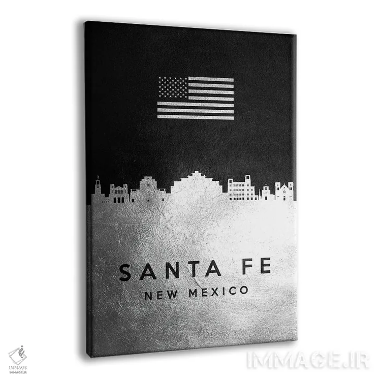 تابلو خط افق نقرهای سانتا فه نیومکزیکو اثر آدریان بالدُوینو - نمای پرسپکتیو محصول