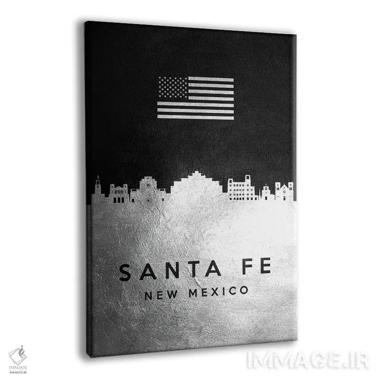 تابلو خط افق نقرهای سانتا فه نیومکزیکو اثر آدریان بالدُوینو - نمای پرسپکتیو محصول