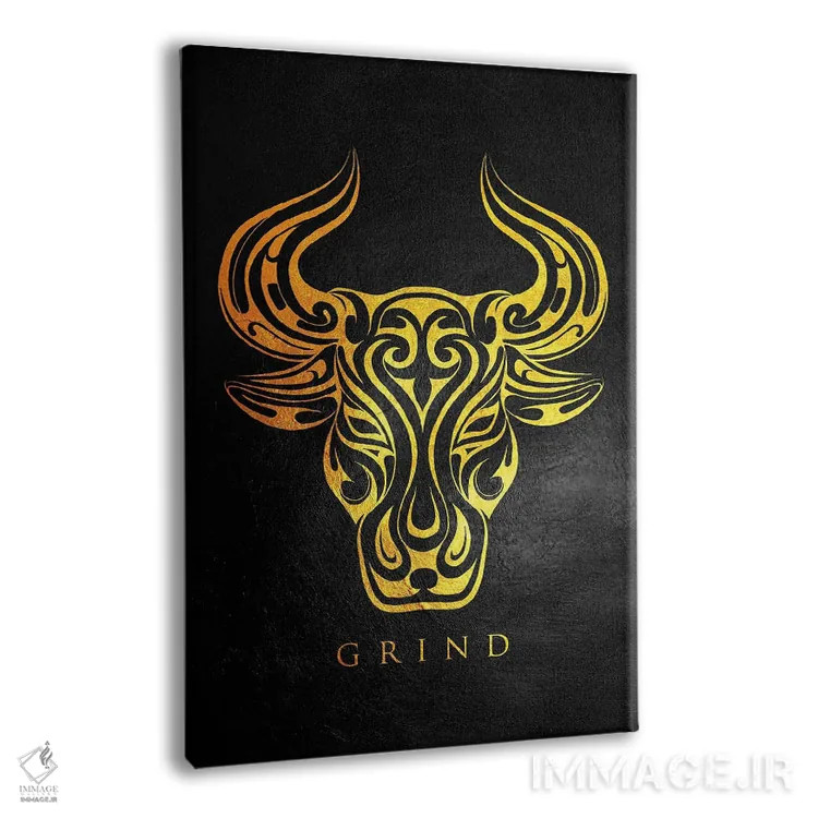 تابلو سختکوشی گاوها اثر آدریان بالدُوینو - نمای پرسپکتیو محصول