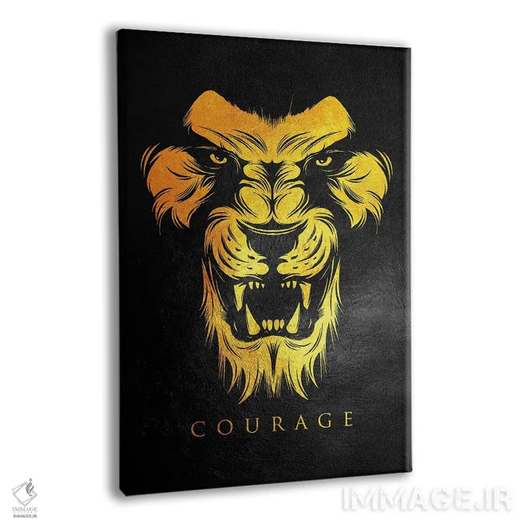 تابلو شجاعت شیر اثر آدریان بالدُوینو - نمای پرسپکتیو محصول