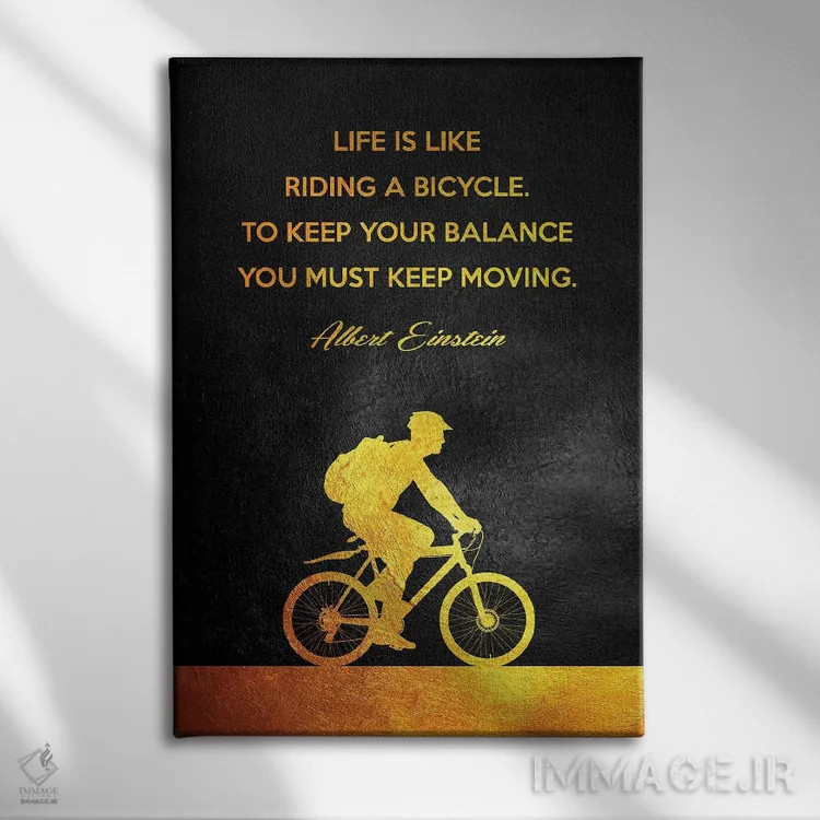 تابلو آلبرت اینشتین اثر آدریان بالدُوینو - نمای روبهرو روی دیوار