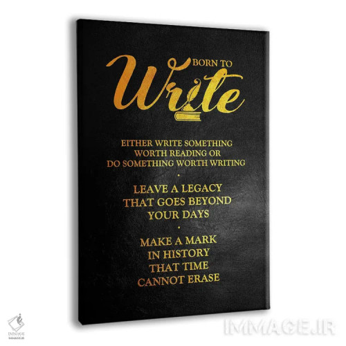 تابلو برای نوشتن به دنیا آمده اثر آدریان بالدُوینو - نمای پرسپکتیو محصول