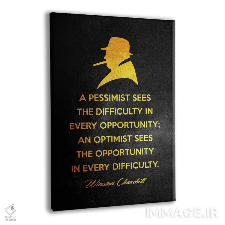 تابلو انگیزه از وینستون چرچیل اثر آدریان بالدُوینو - نمای پرسپکتیو محصول