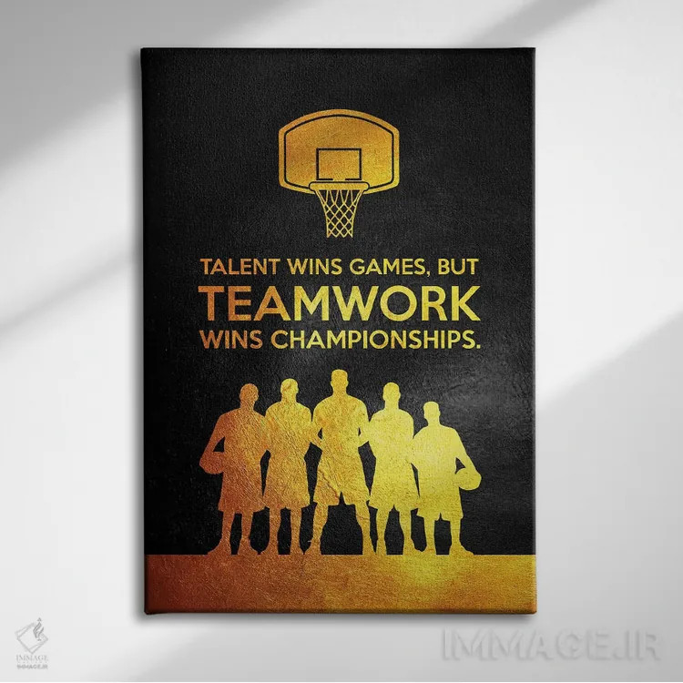 تابلو کار گروهی قهرمانی میآورد اثر آدریان بالدُوینو - نمای روبهرو روی دیوار