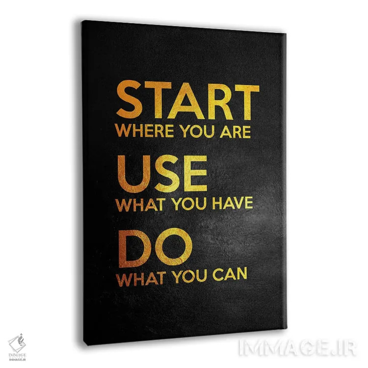 تابلو شروع کن، استفاده کن، انجام بده اثر آدریان بالدُوینو - نمای پرسپکتیو محصول