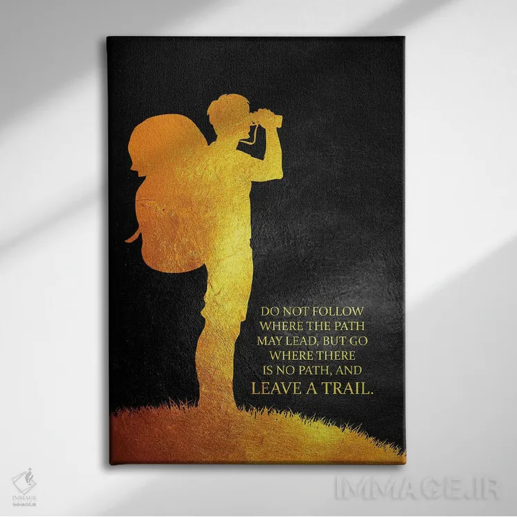 تابلو ردی به جا بگذار اثر آدریان بالدُوینو - نمای روبهرو روی دیوار