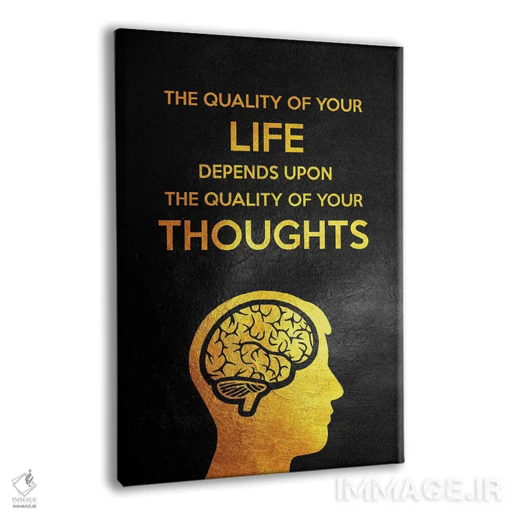 تابلو افکار باکیفیت داشته باش اثر آدریان بالدُوینو - نمای پرسپکتیو محصول