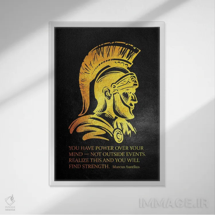 تابلو قدرت ذهن اثر آدریان بالدُوینو - نمای قابدار سفید