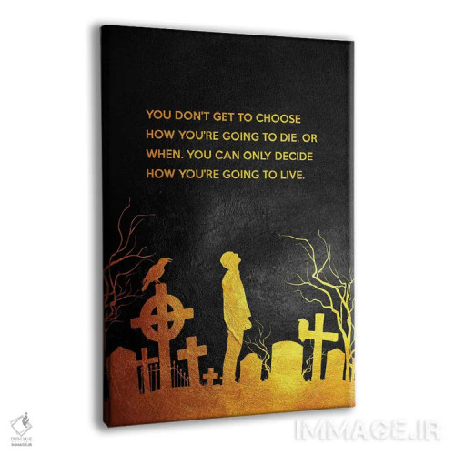 تابلو تصمیم بگیر چگونه زندگی کنی اثر آدریان بالدُوینو - نمای پرسپکتیو محصول