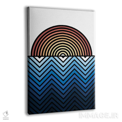 تابلو دریاها هنگام غروب اثر اندرو ام بارلو - نمای پرسپکتیو محصول