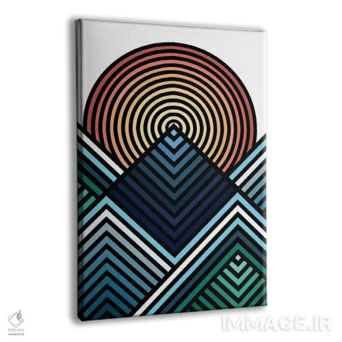 تابلو کوهها هنگام طلوع اثر اندرو ام بارلو - نمای پرسپکتیو محصول