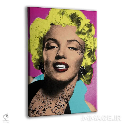 تابلو مرلین تتو شده اثر اندرو ام بارلو - نمای پرسپکتیو محصول