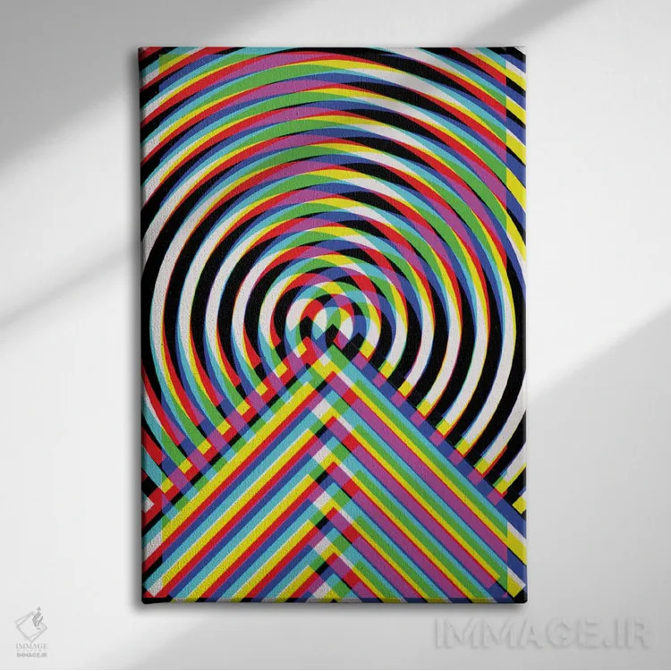 تابلو تار سیاه و سفید ۱ اثر اندرو ام بارلو - نمای روبهرو روی دیوار