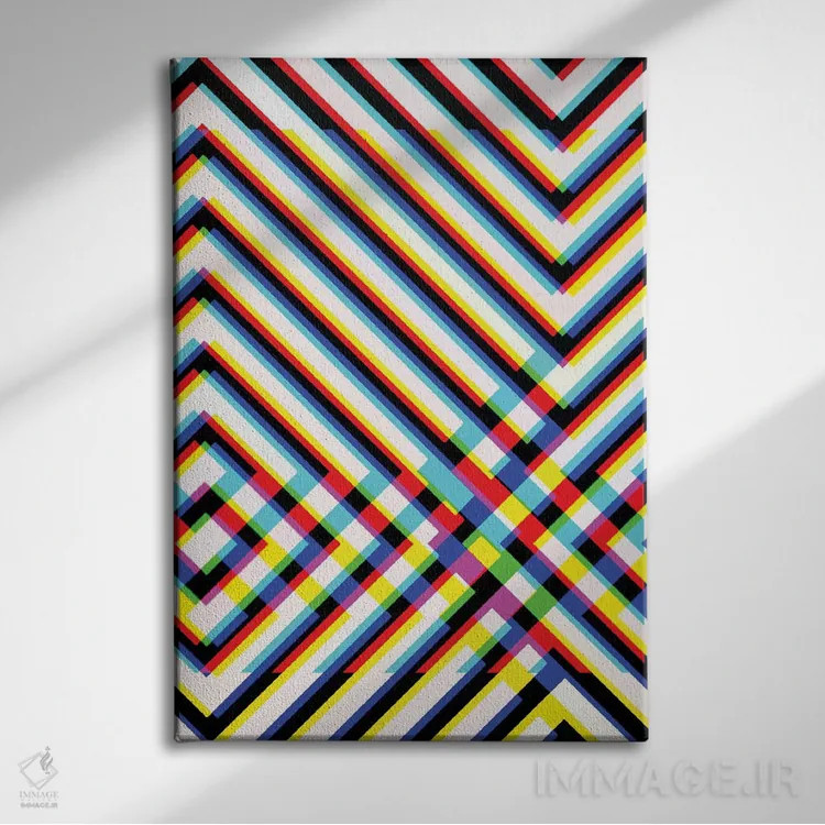 تابلو تار سیاه و سفید ۲ اثر اندرو ام بارلو - نمای روبهرو روی دیوار