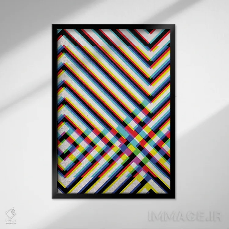 تابلو تار سیاه و سفید ۲ اثر اندرو ام بارلو - نمای قابدار مشکی