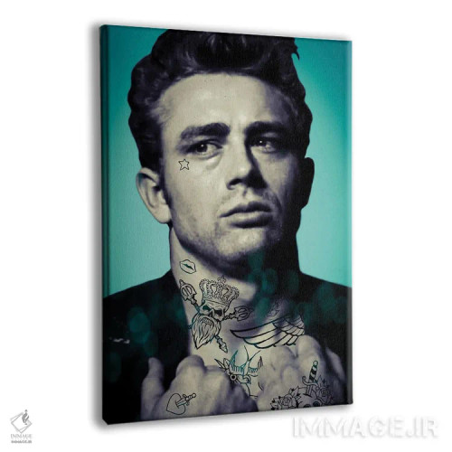 تابلو جیمز باور تتو شده اثر اندرو ام بارلو - نمای پرسپکتیو محصول