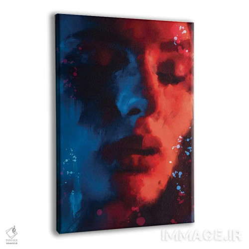 تابلو دختر قرمزپوش اثر اندرو ام بارلو - نمای پرسپکتیو محصول